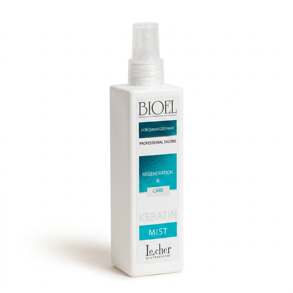 Lecher Bioel Keratin Mist mgiełka w sprayu z keratyną i jedwabiem 250ml - obrazek 3