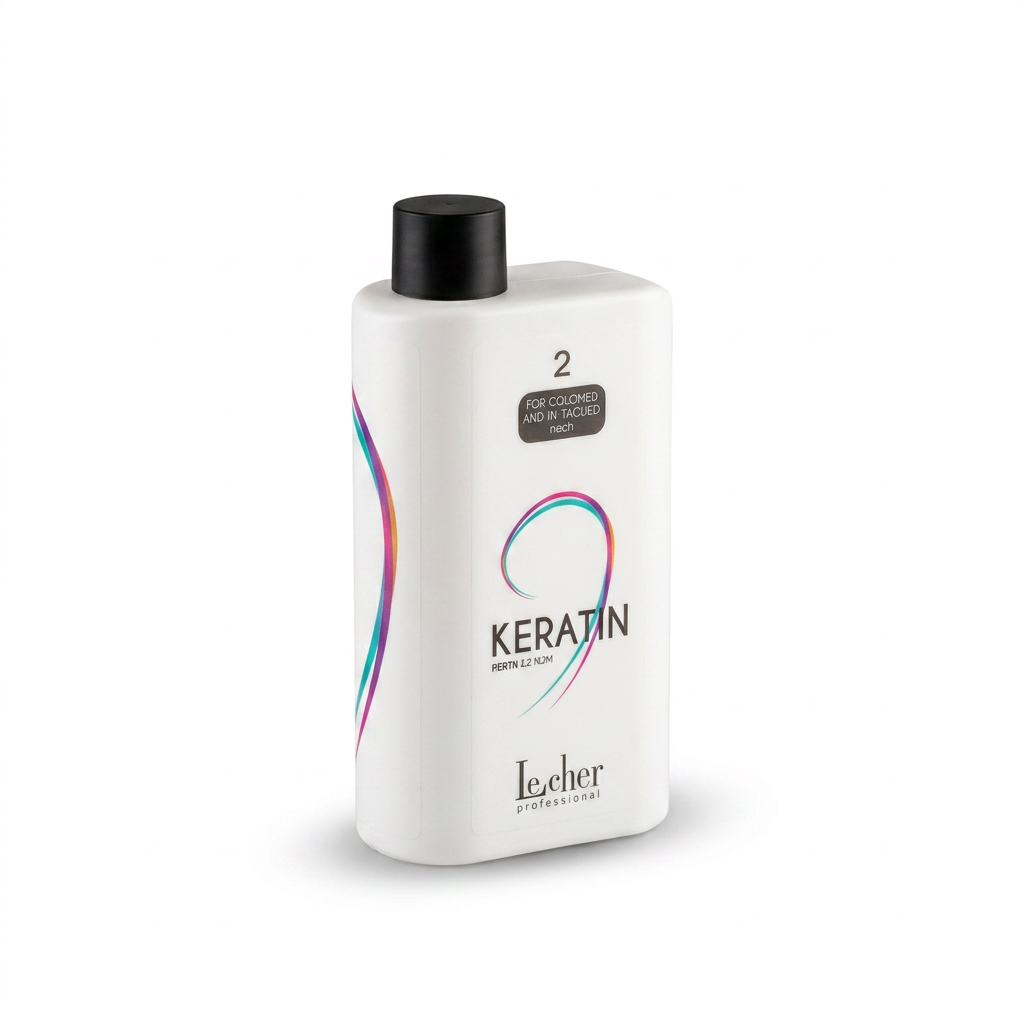Lecher Keratin Perm płyn do trwałej ondulacji "2" włosy farbowane 500ml - obrazek 3