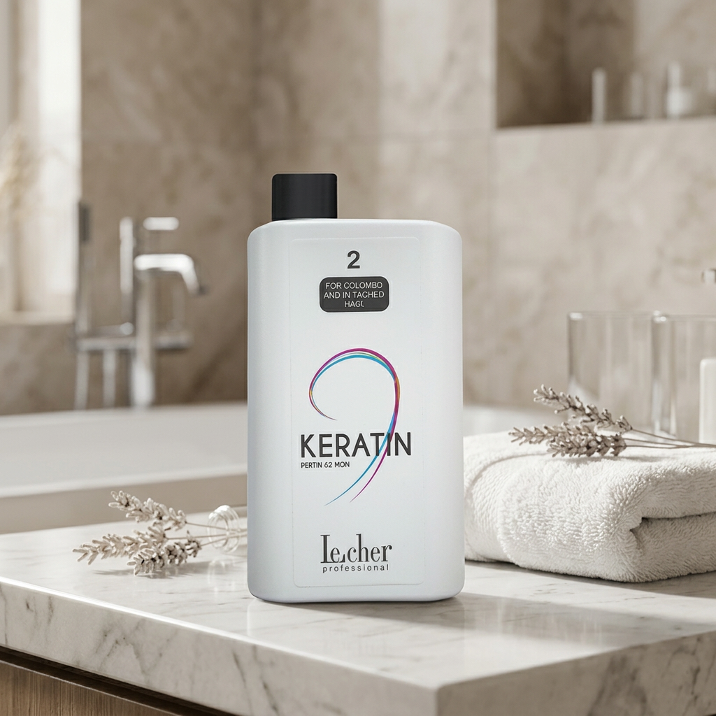Lecher Keratin Perm płyn do trwałej ondulacji "2" włosy farbowane 500ml - obrazek 2
