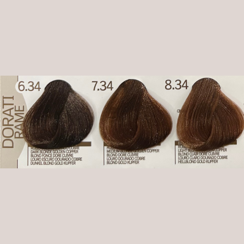 Farba do włosów Design Look COLOR LUX odcienie MIEDZIANO-ZŁOTE - 100 ml - obrazek 2