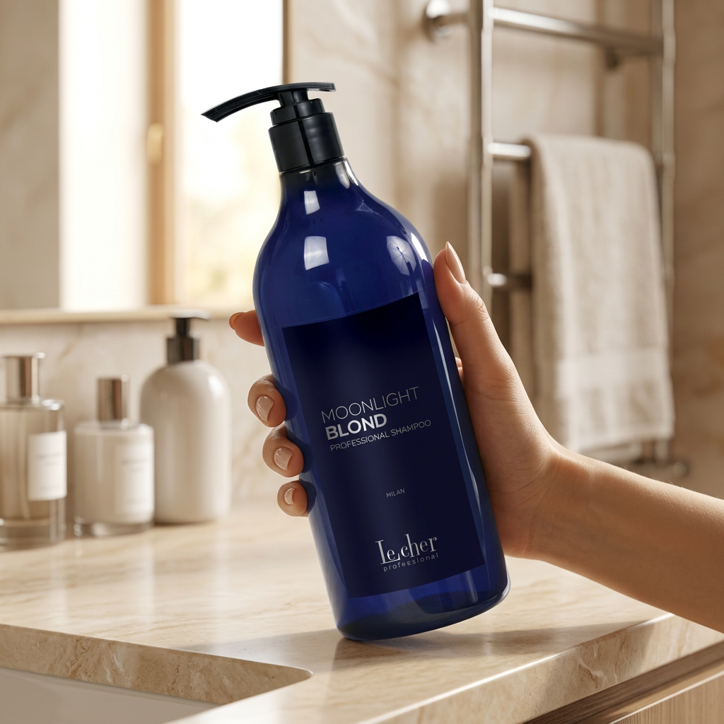 LECHER MOONLIGHT Szampon do włosów blond i siwych 1000ml - obrazek 4