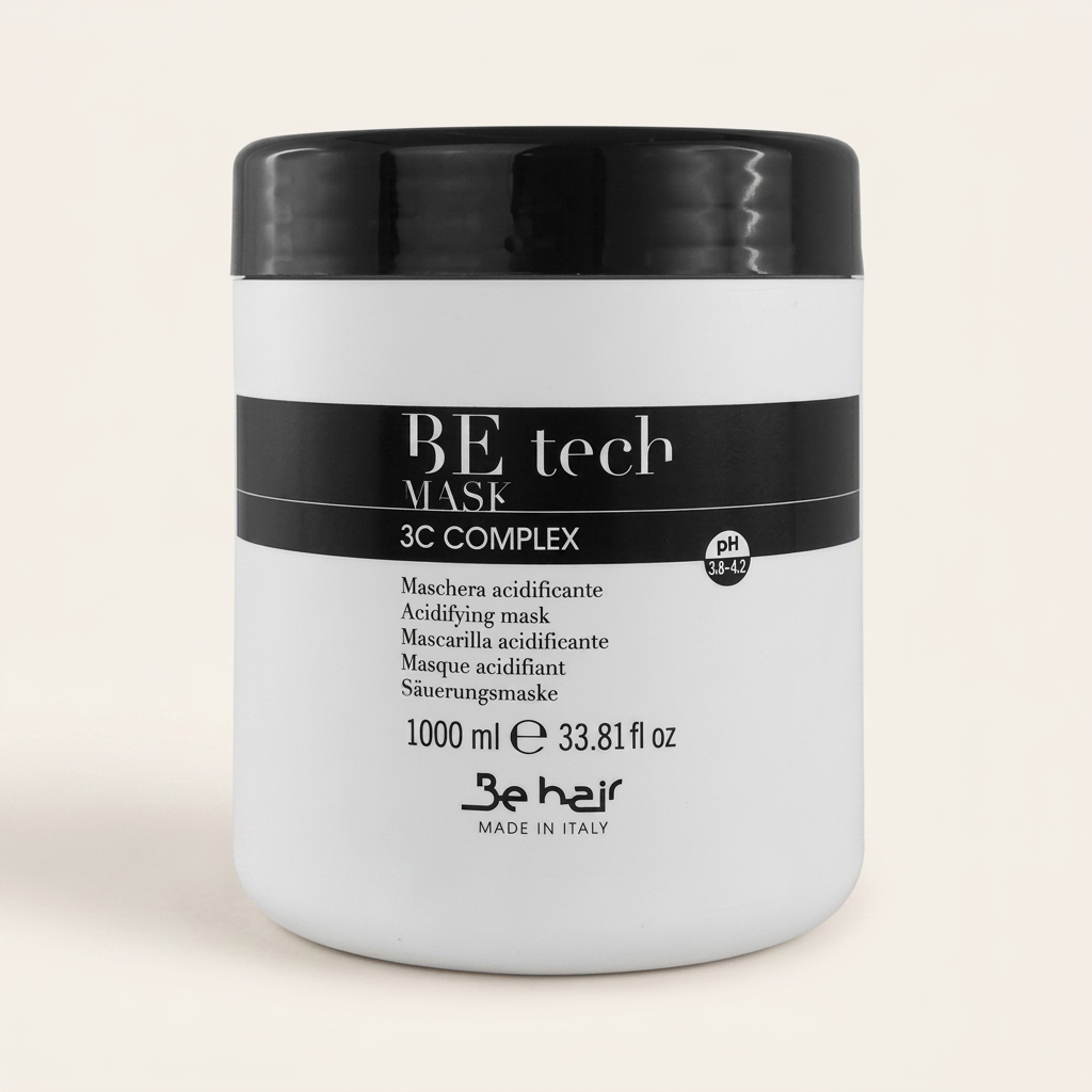 BE HAIR BE TECH Maska do włosów zakwaszająca - 1000ml - obrazek 3