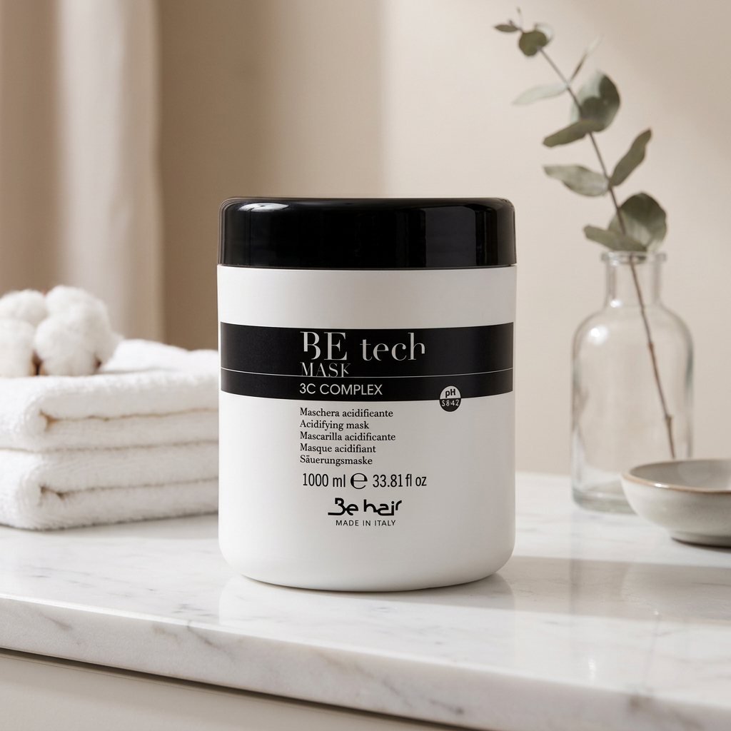 BE HAIR BE TECH Maska do włosów zakwaszająca - 1000ml - obrazek 2