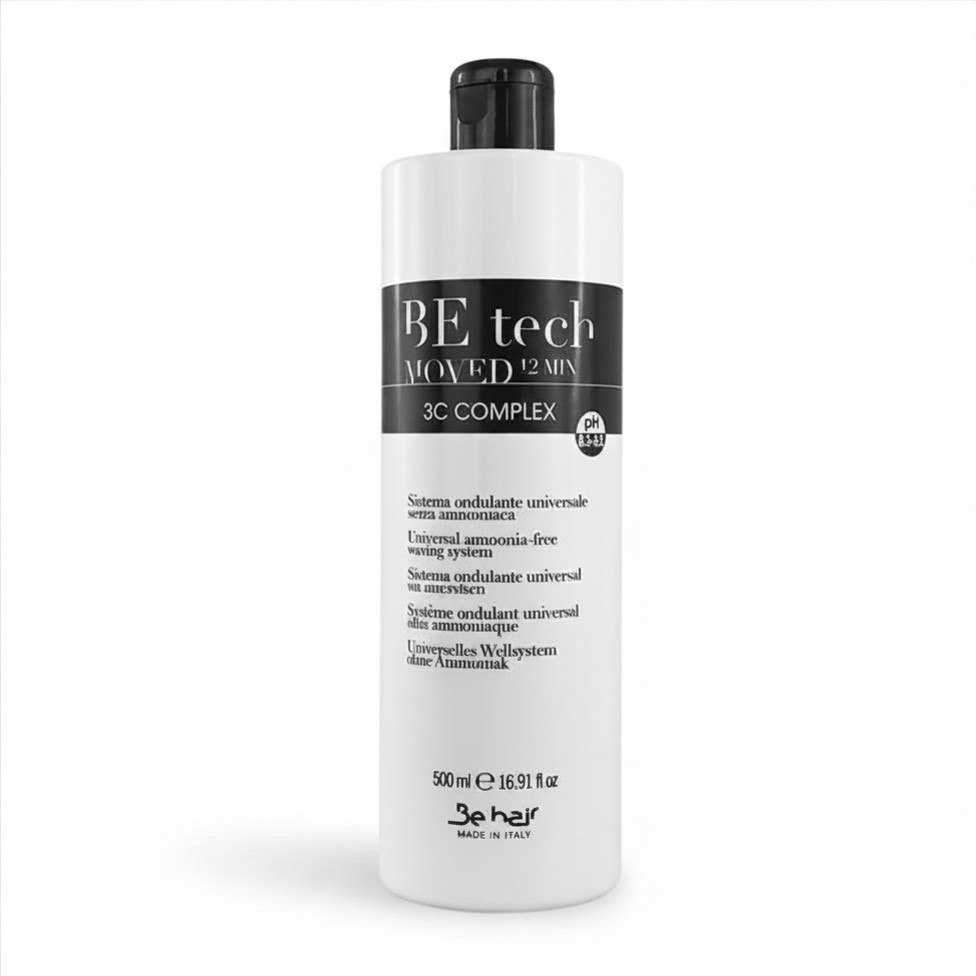 BE HAIR BE TECH PŁYN do trwałej BEZ AMONIAKU 500ml - obrazek 3