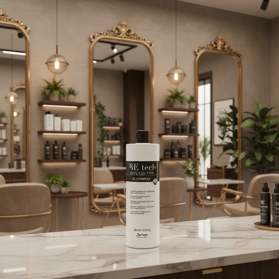BE HAIR BE TECH PŁYN do trwałej BEZ AMONIAKU 500ml - obrazek 4
