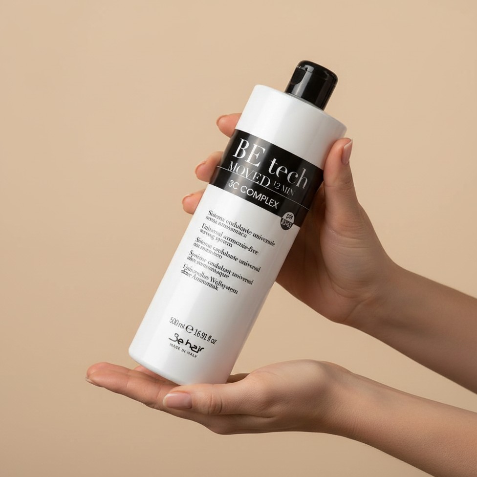 BE HAIR BE TECH PŁYN do trwałej BEZ AMONIAKU 500ml - obrazek 2