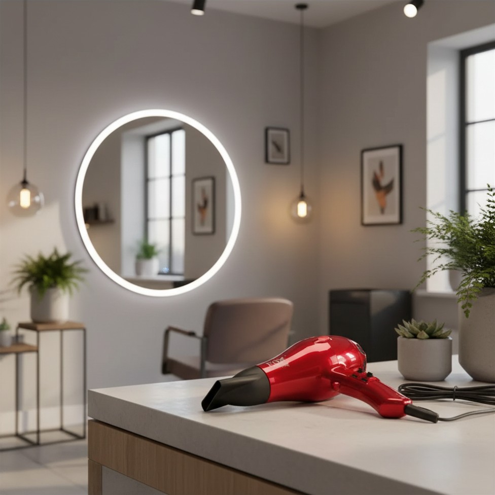 Fox Smart Red, profesjonalna suszarka z jonizacją, czerwona, 2100W - obrazek 4