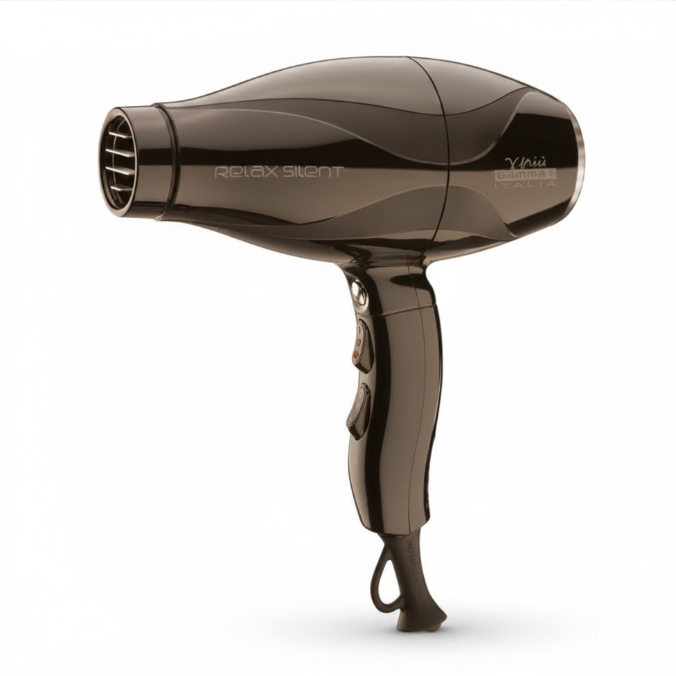 Gamma Piu Relax Silent Suszarka do włosów, czarna bardzo cicha 1800/2100W - obrazek 4