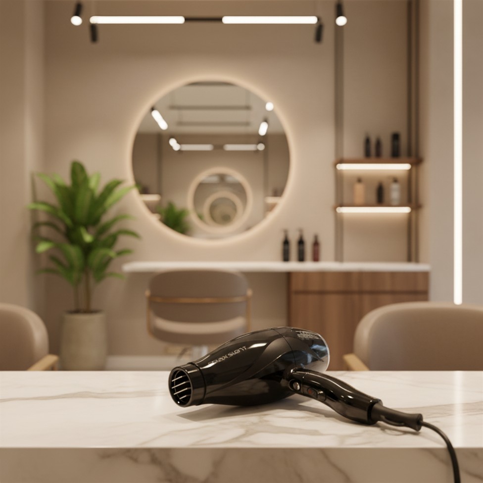 Gamma Piu Relax Silent Suszarka do włosów, czarna bardzo cicha 1800/2100W - obrazek 3