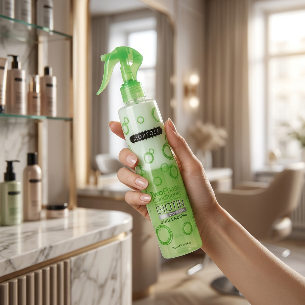 MORFOSE Odżywka do włosów dwufazowa BIOTIN - 400ml - obrazek 4