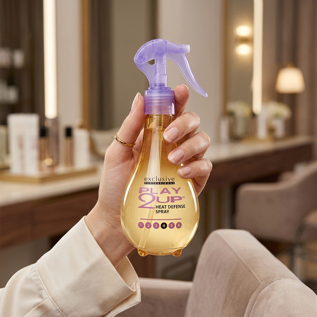 PLAY2UP Heat Defence Thermo-ochrona spray do włosów nadający objętość 250ml - obrazek 4