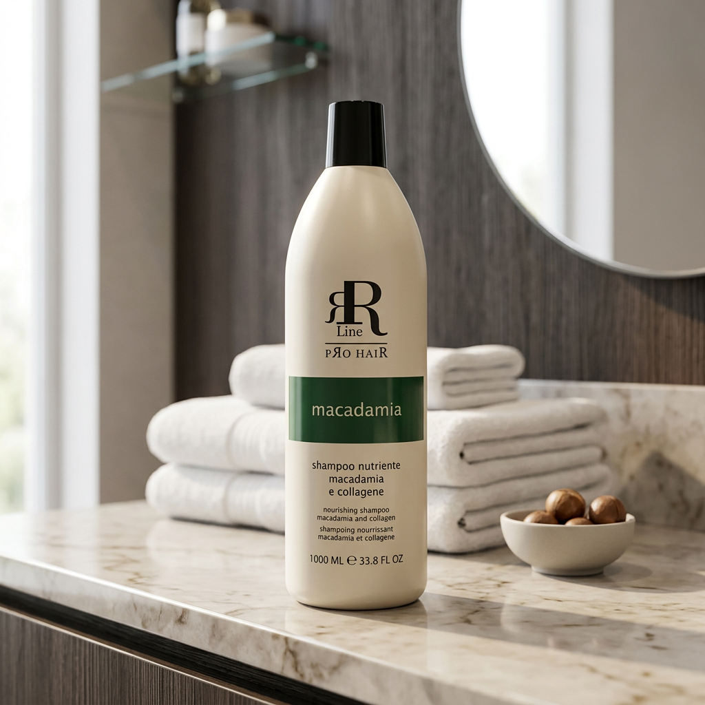 RR LINE Szampon do włosów MACADAMIA - 350ml / 1000ml - obrazek 2