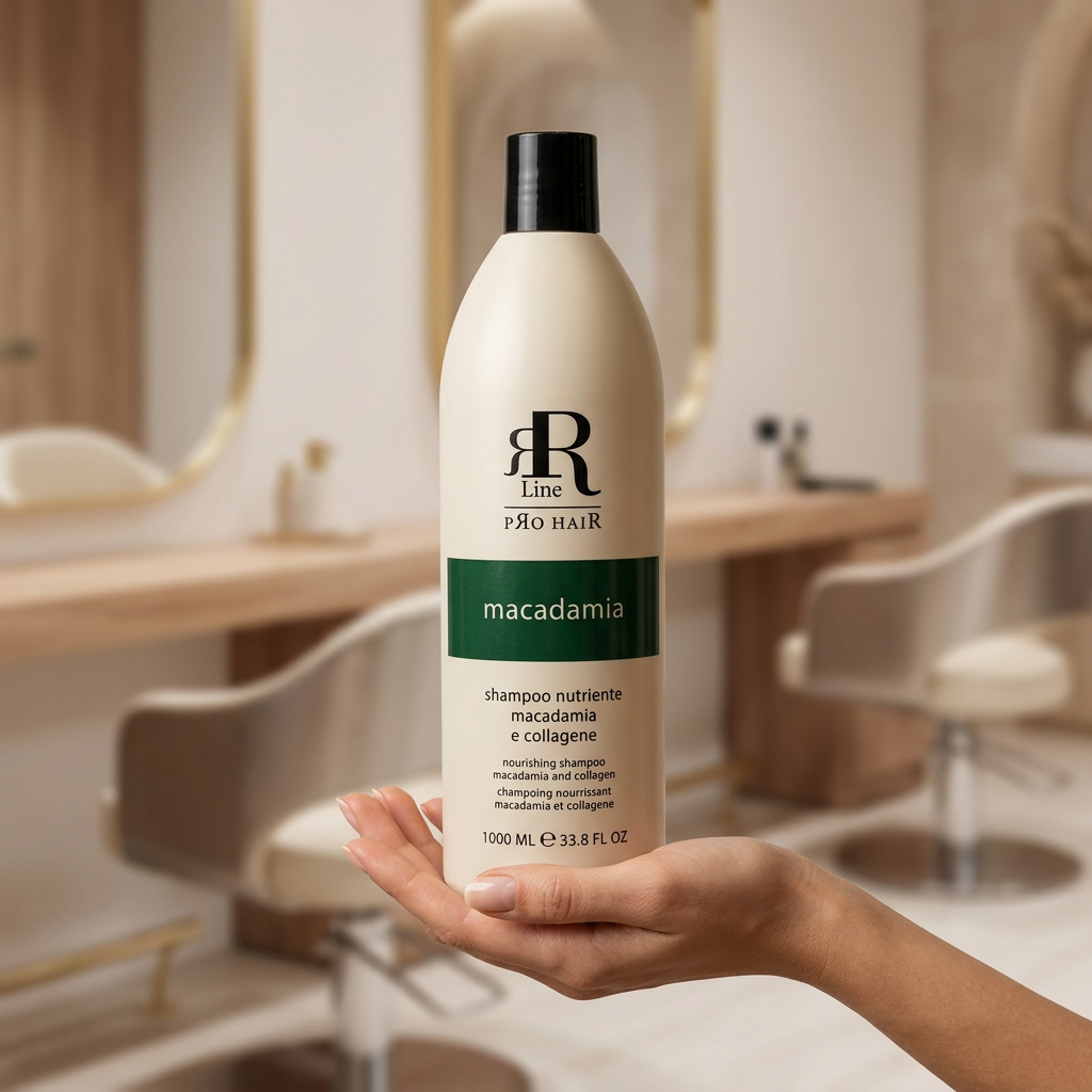 RR LINE Szampon do włosów MACADAMIA - 350ml / 1000ml - obrazek 4