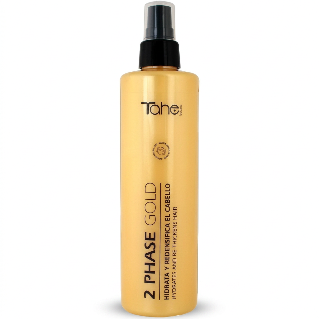 Tahe 2 phase gold Dwufazowa odżywka do włosów w sprayu 300ml - obrazek 3