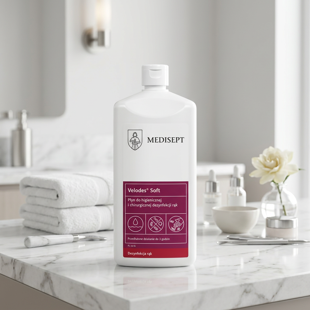MEDISEPT VELODES SOFT 500 ml Płyn do higienicznej i chirurgicznej dezynfekcji rąk - obrazek 2