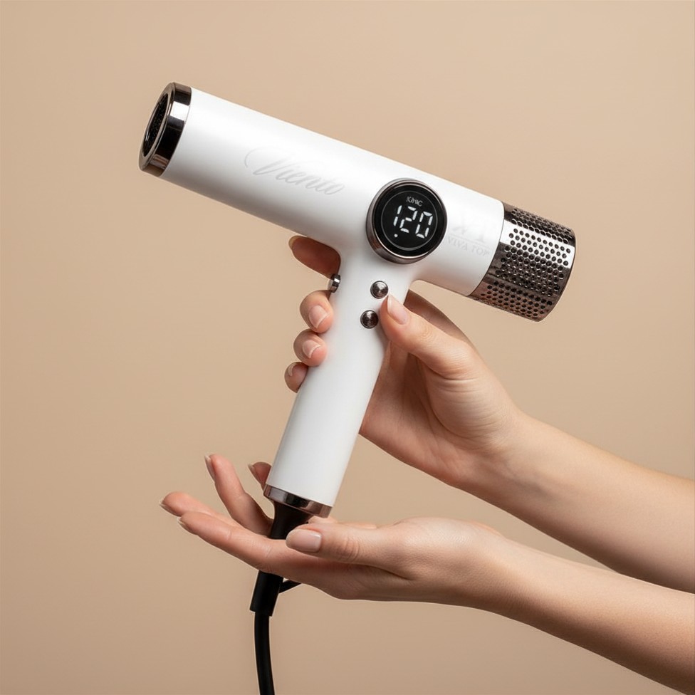 Suszarka ultralekka bezszczotkowa Viento Viva Top White 1800W - obrazek 2